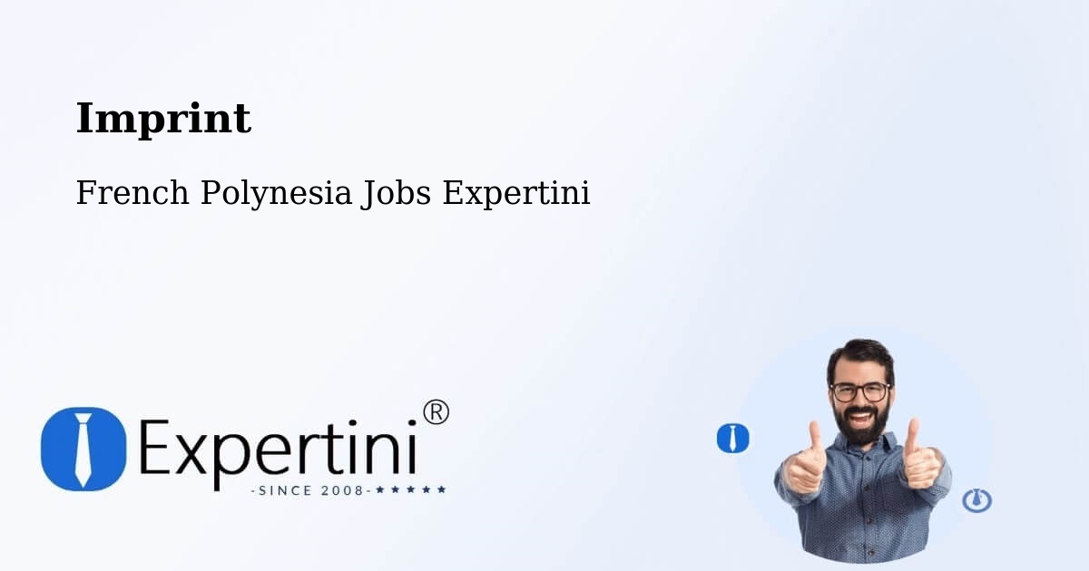 Imprint – French Polynesia - French Polynesia Jobs Expertini